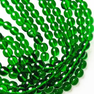 G23-148 8mm Round - Dark Green Transparent